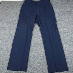 Y2K Military Wool Blend Dress Trousers Pants Flat Front‎ Permanent Crease 34X31